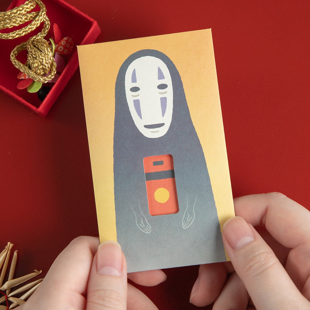 Studio Ghibli Spirited Away No-Face Mini Gift Envelope Set with Window Official Japan