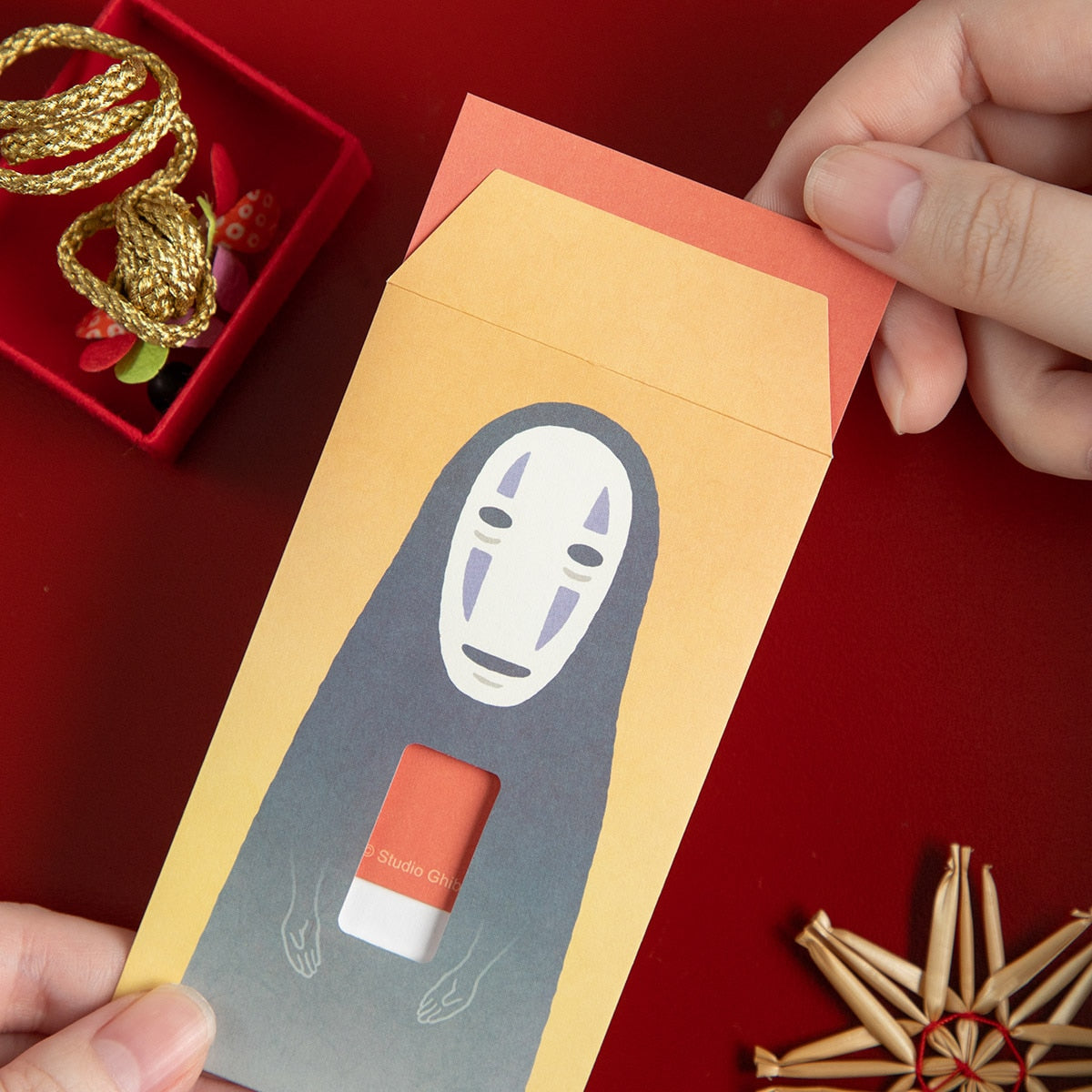 Studio Ghibli Spirited Away No-Face Mini Gift Envelope Set with Window Official Japan