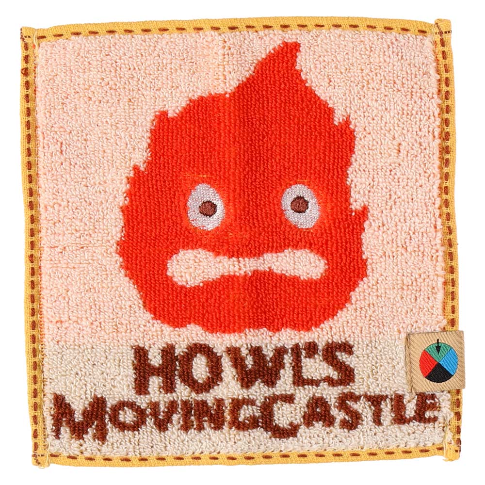 Studio Ghibli Howl’s Moving Castle Calcifer Mini Hand Towel 15cm Official Marushin