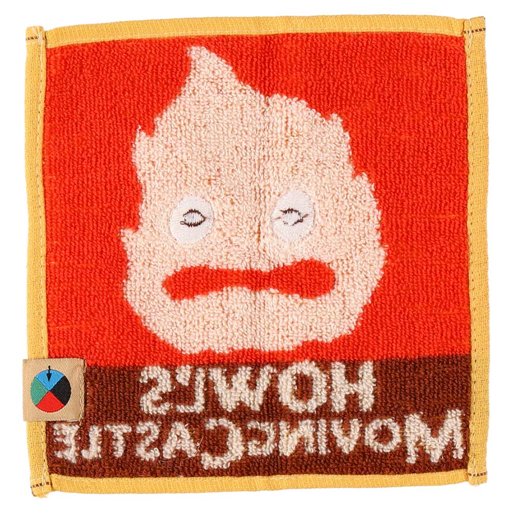 Studio Ghibli Howl’s Moving Castle Calcifer Mini Hand Towel 15cm Official Marushin