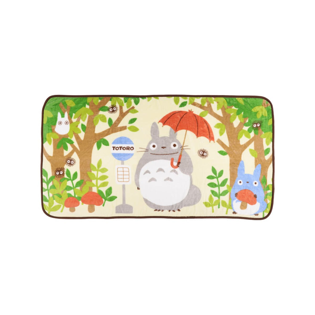 Studio Ghibli My Neighbour Totoro Forest Bus Stop Long Fleece Blanket