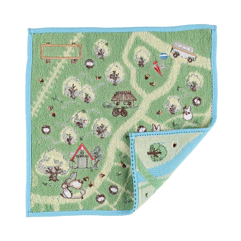 Studio Ghibli My Neighbour Totoro Walking Map Mini Towel