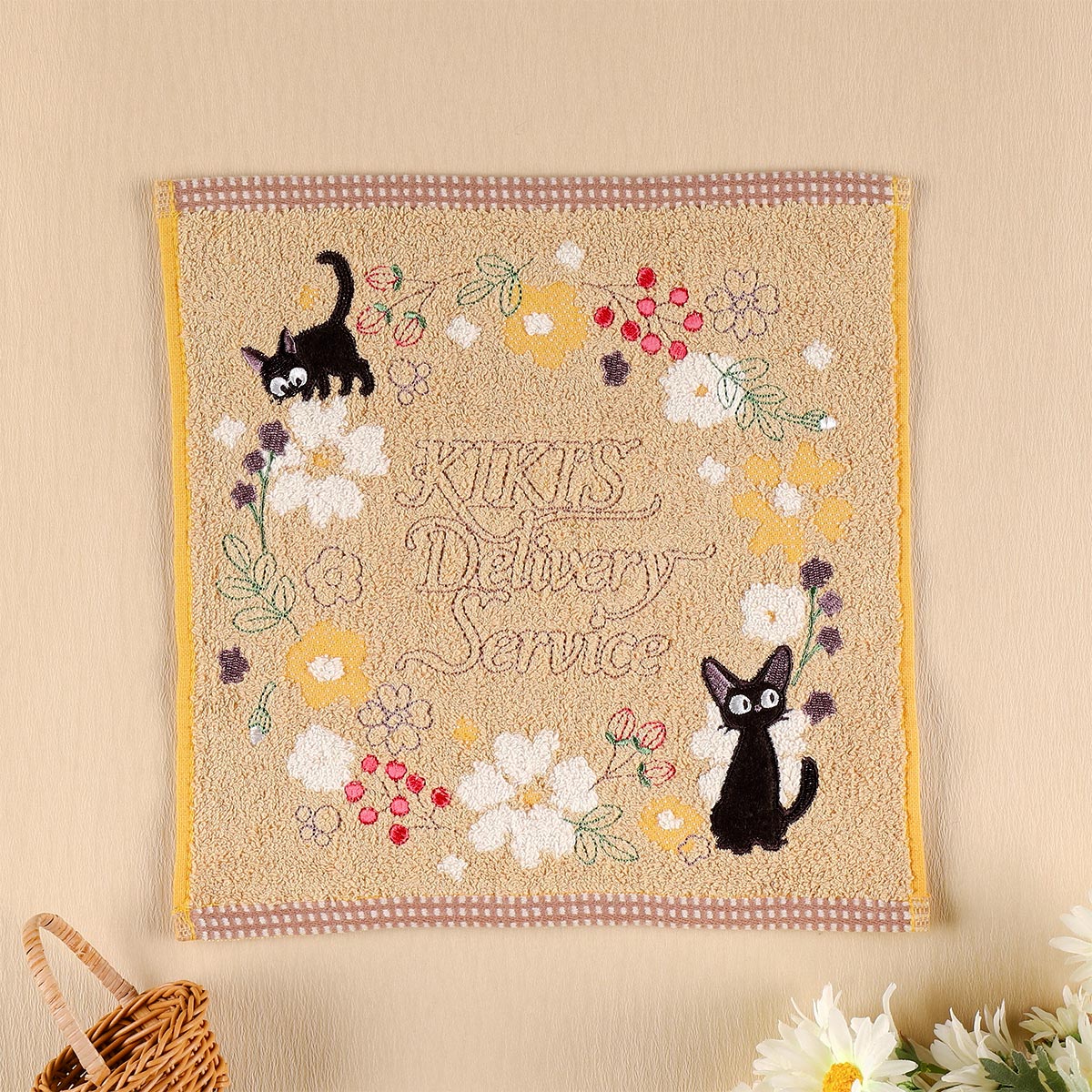 Studio Ghibli Kiki’s Delivery Service Sepia Flower Mini Towel Jiji