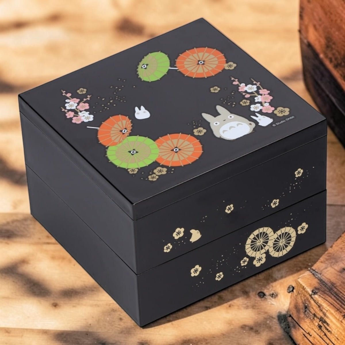 Studio Ghibli My Neighbor Totoro Japanese Umbrella Two-Tier Jubako Bento Box – Made in Japan
