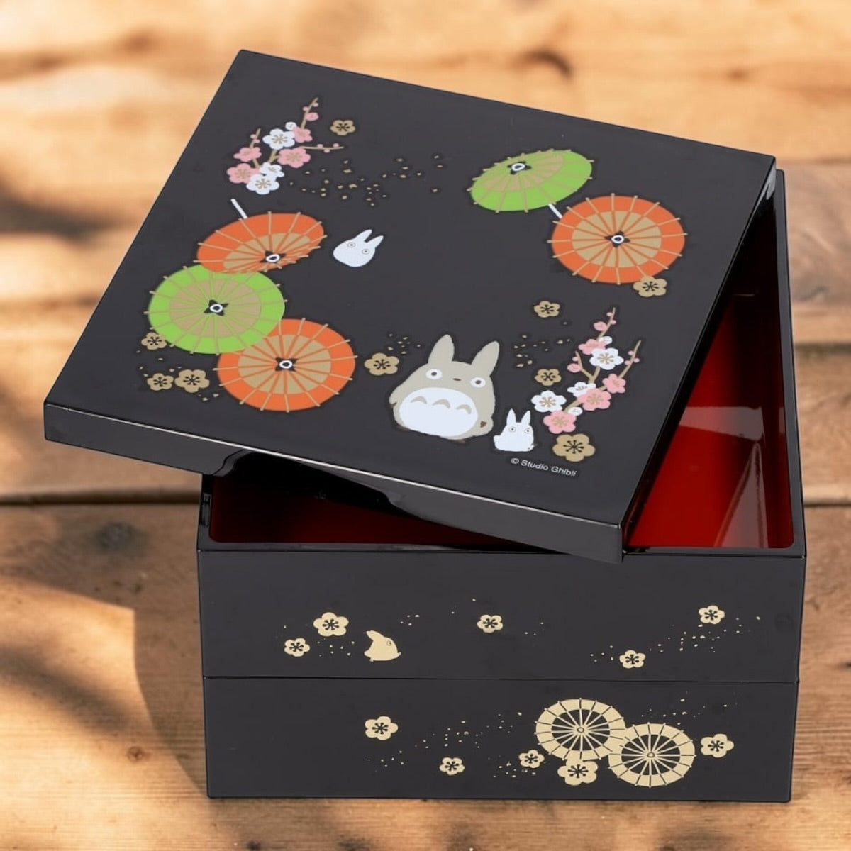 Studio Ghibli My Neighbor Totoro Japanese Umbrella Two-Tier Jubako Bento Box – Made in Japan