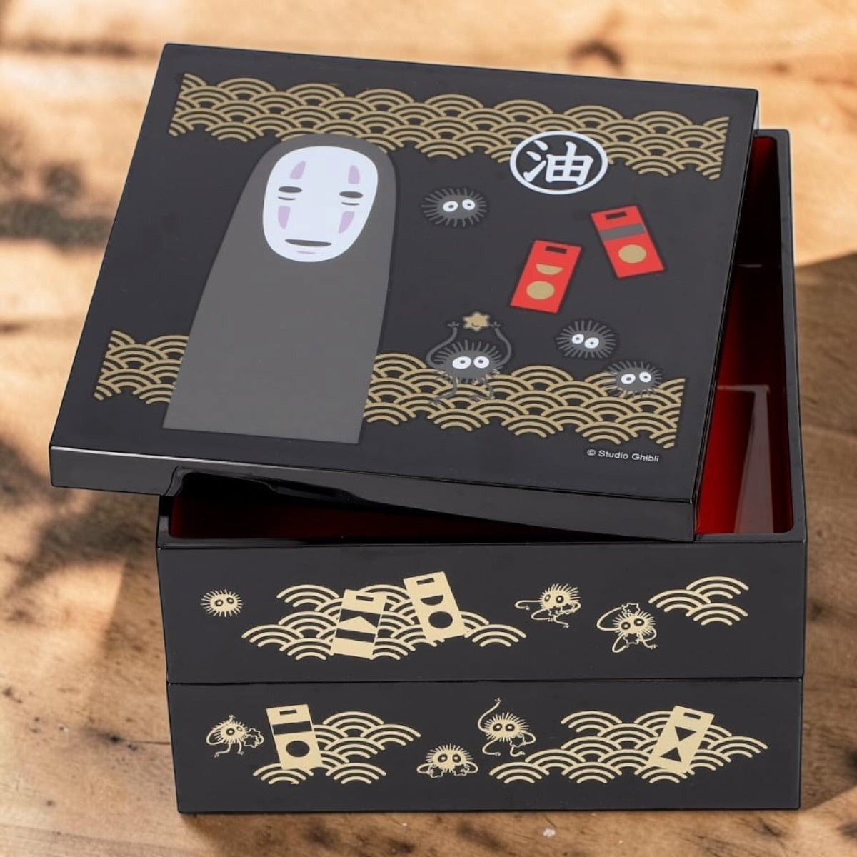 Studio Ghibli Spirited Away No-Face Japanese Two-Tier Jubako Bento Box – Made in Japan
