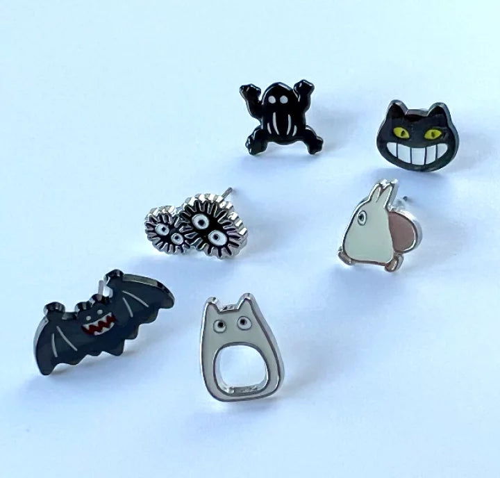 Studio Ghibli My Neighbour Totoro Story Collection Opening 6-Piece Earrings Set