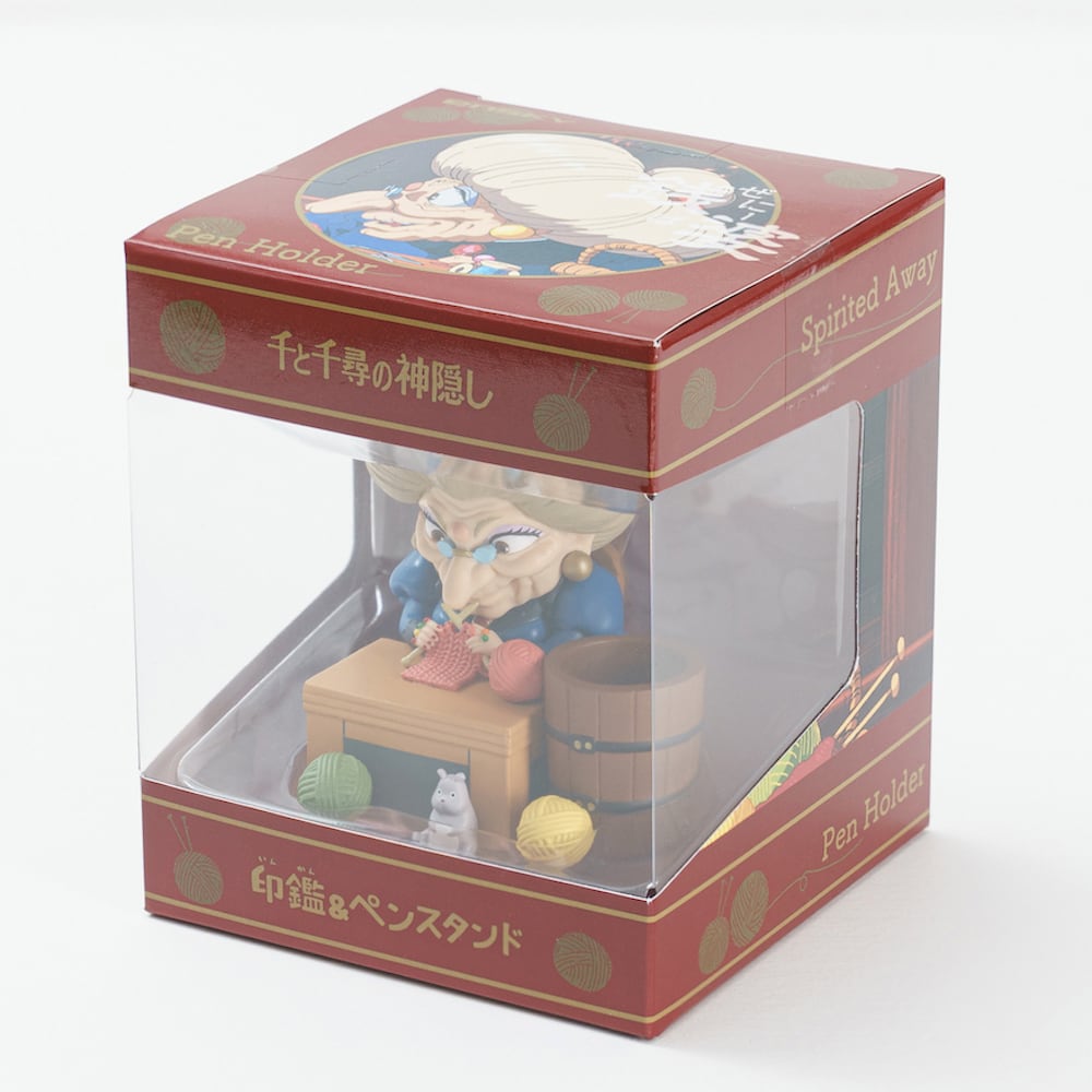 Studio Ghibli Spirited Away Zeniba Knitting Scene Seal Holder & Pen Stand