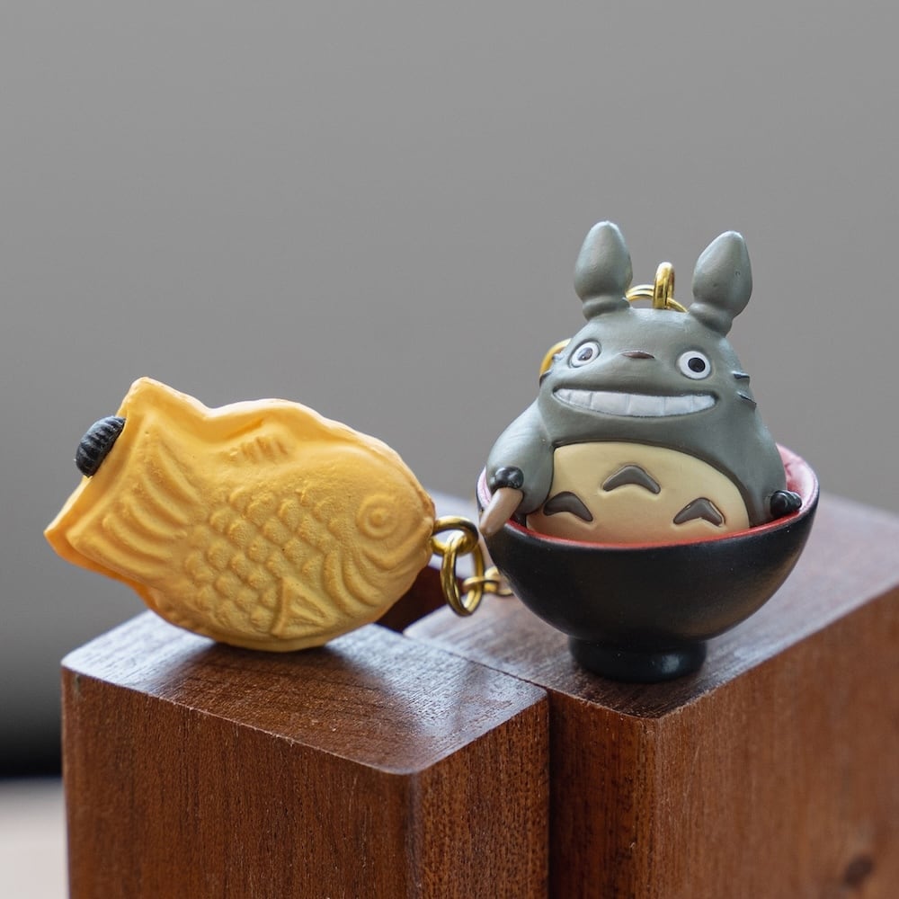 Studio Ghibli My Neighbor Totoro Wagashi Taiyaki Fishing Charm – Totoro & Soot Sprite