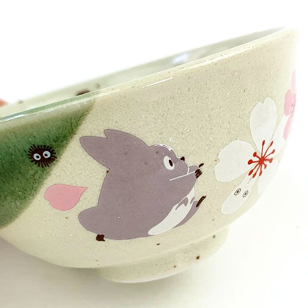 Studio Ghibli My Neighbour Totoro Sakura Mino Ware Japanese Rice Bowl – Made in Japan