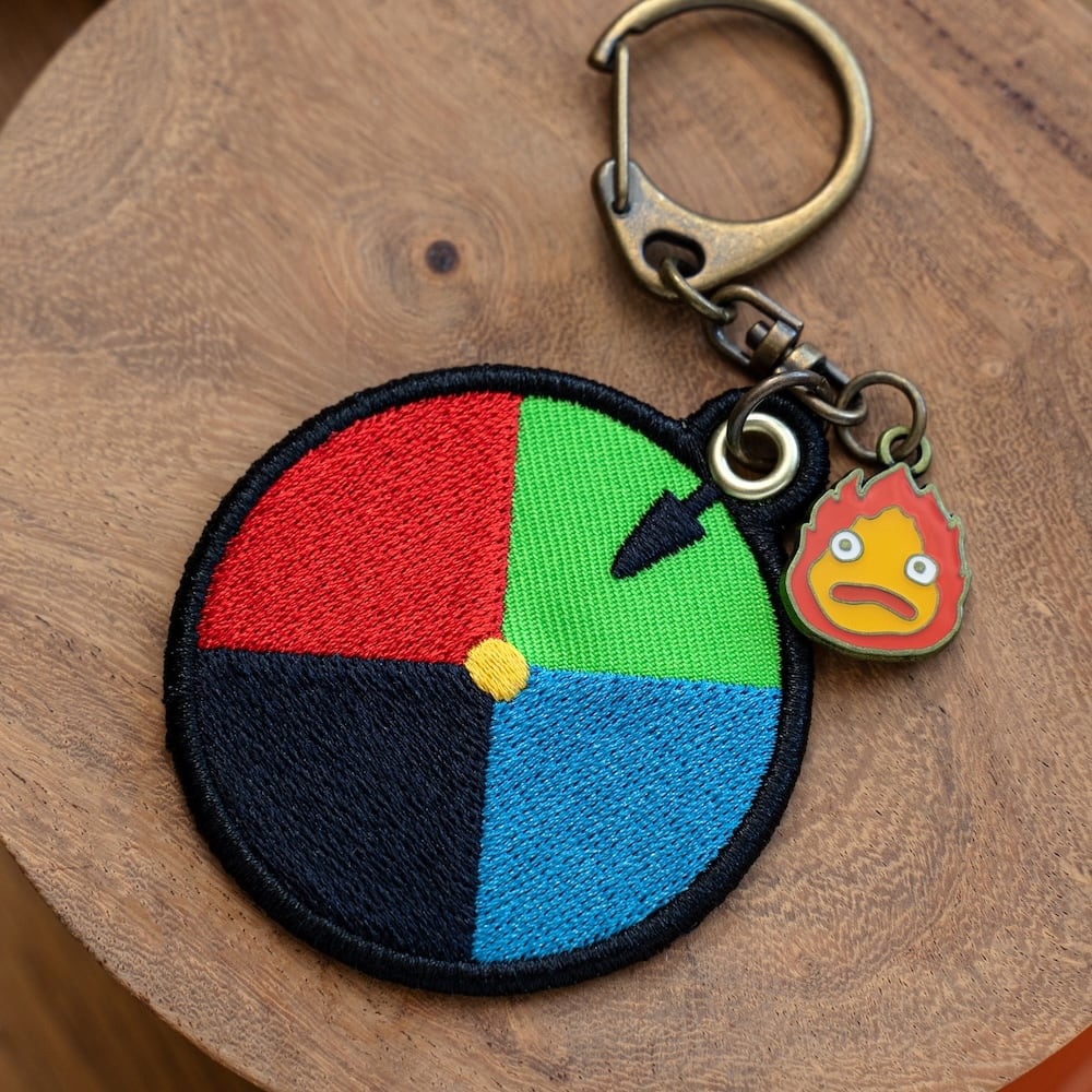 Studio Ghibli Howl’s Moving Castle Embroidered Keyring – Outing Series