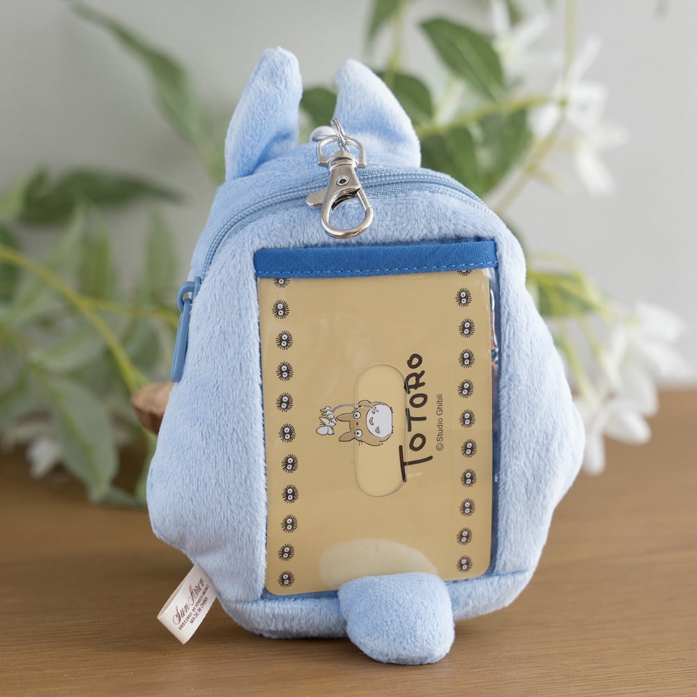 Studio Ghibli Medium Totoro Reel Pass Case Card Holder with Zipper Pouch