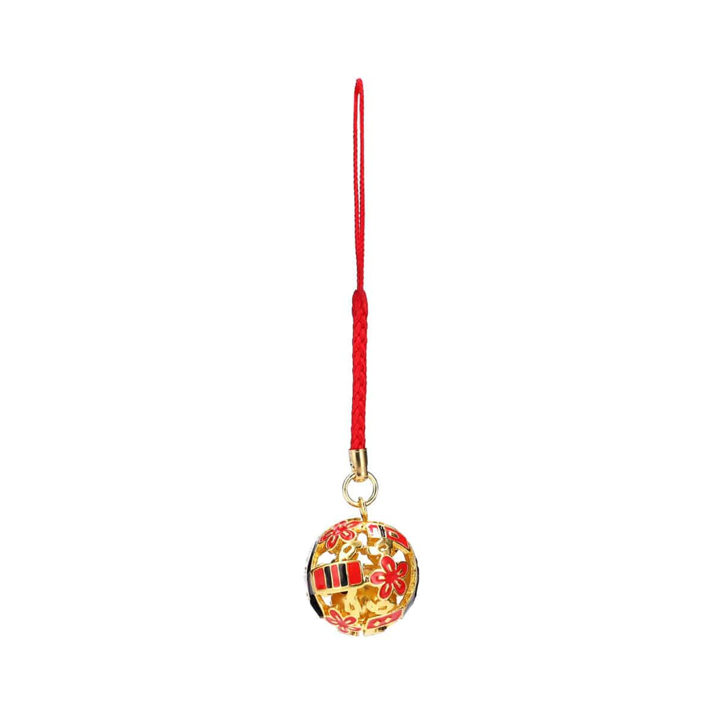 Studio Ghibli Spirited Away No-Face Bell Charm – Wooden Tag & Gold Design