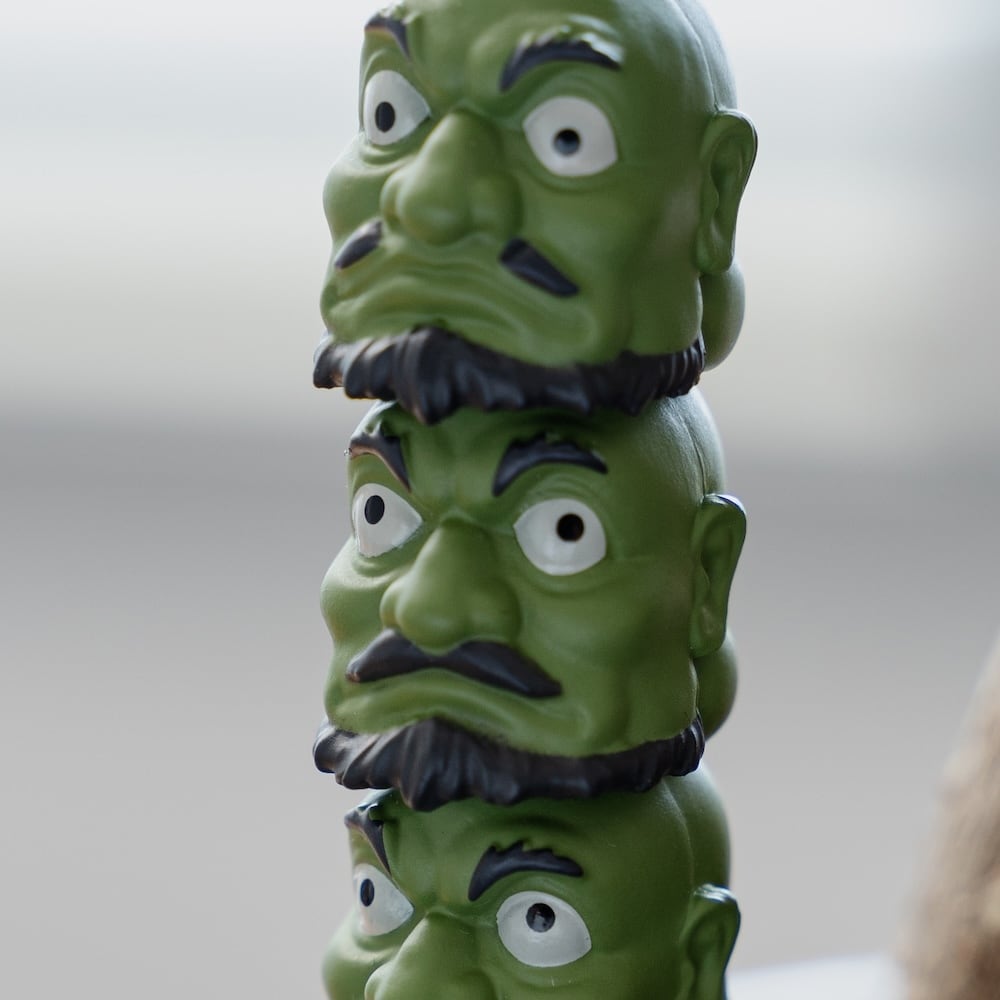 Studio Ghibli Spirited Away Kashira Stacked Heads 3D Keyring