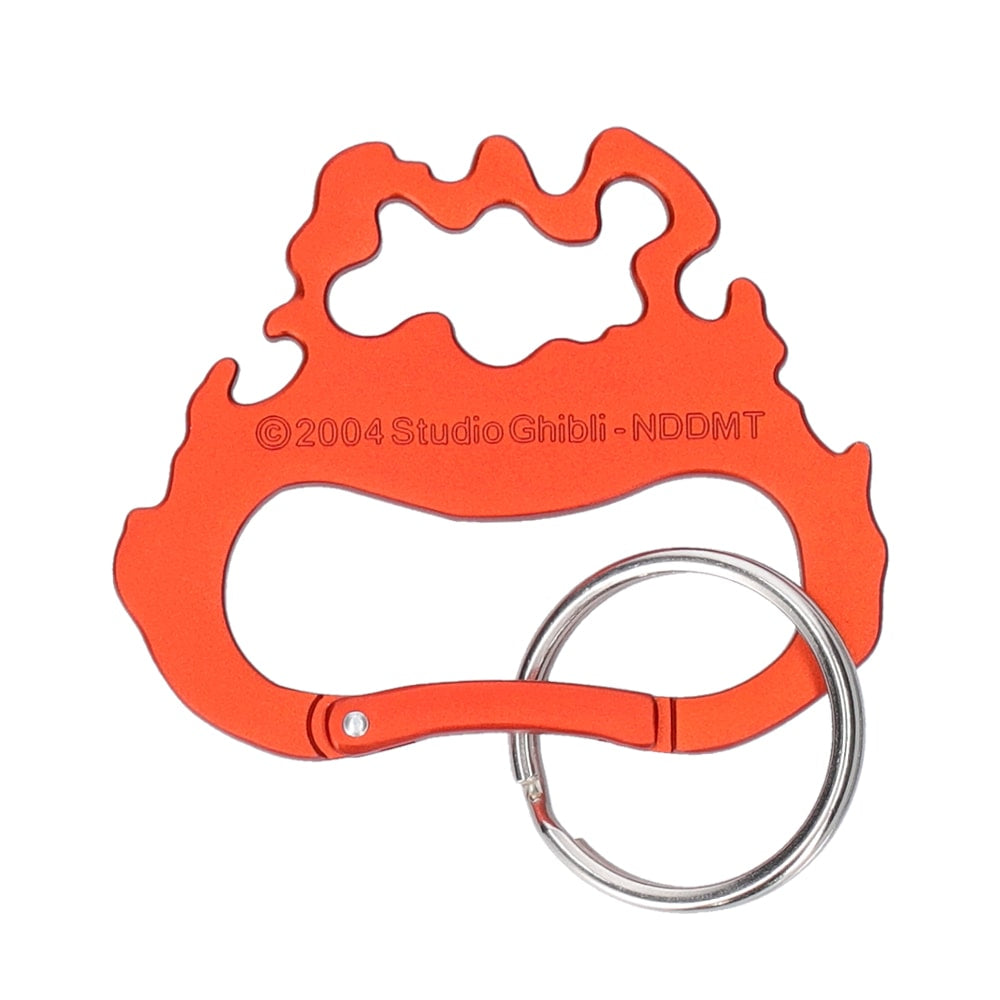 Studio Ghibli GBL Calcifer Face Carabiner Clip Keychain Official Japan