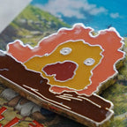 Studio Ghibli Howl's Moving Castle Calcifer Pin Badge H-09