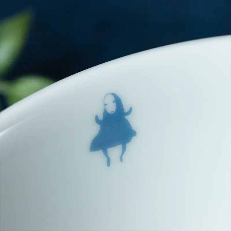 Studio Ghibli Spirited Away No-Face Sea of Waves Japanese Ceramic Noodle Bowl – 20cm