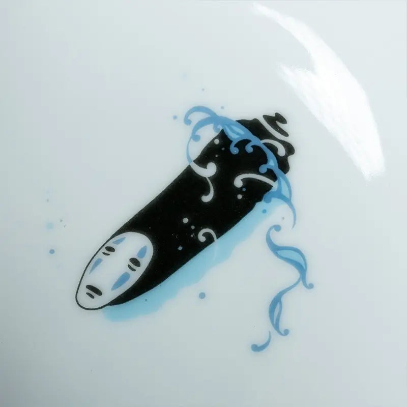 Studio Ghibli Spirited Away No-Face Sea of Waves Japanese Ceramic Noodle Bowl – 20cm