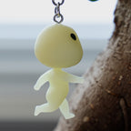Studio Ghibli Princess Mononoke Kodama Moving Glow-in-the-Dark Keyring