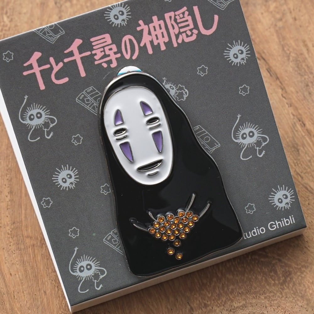 Studio Ghibli Spirited Away No-Face Metal Brooch GB-09