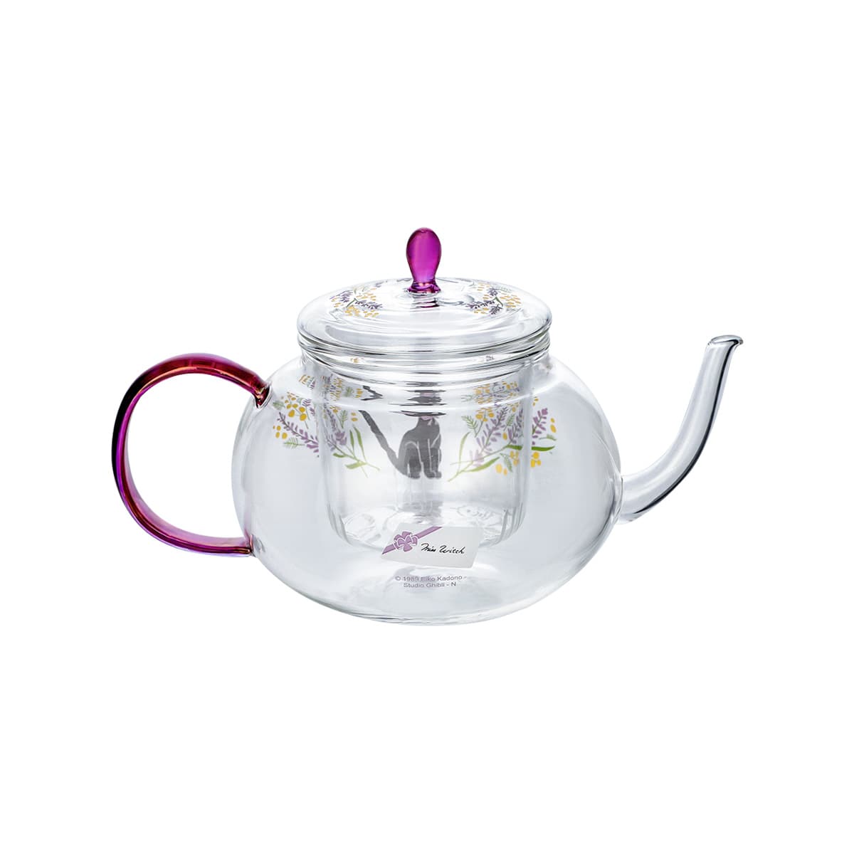 Studio Ghibli Kiki’s Delivery Service Jiji Flower Bouquet Glass Teapot – Donguri Closet