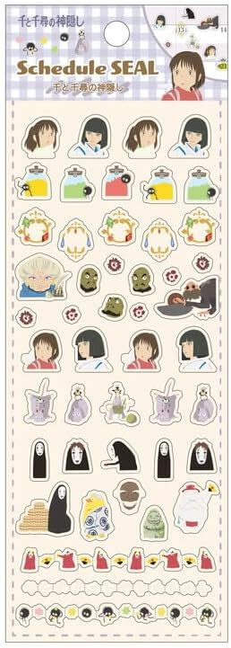 Studio Ghibli Spirited Away Schedule Sticker Sheet SCR-03R