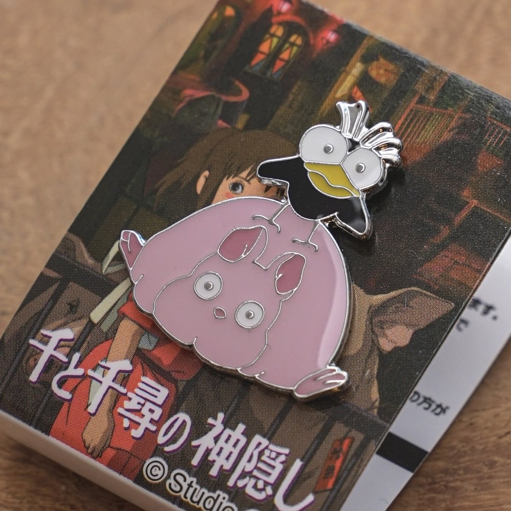 Studio Ghibli Spirited Away Yu-Bird & Boh Mouse Pin Badge S-08