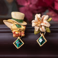 Studio Ghibli Whisper of the Heart Baron Reunion Pierced Earrings – Donguri Closet × Palnart Poc