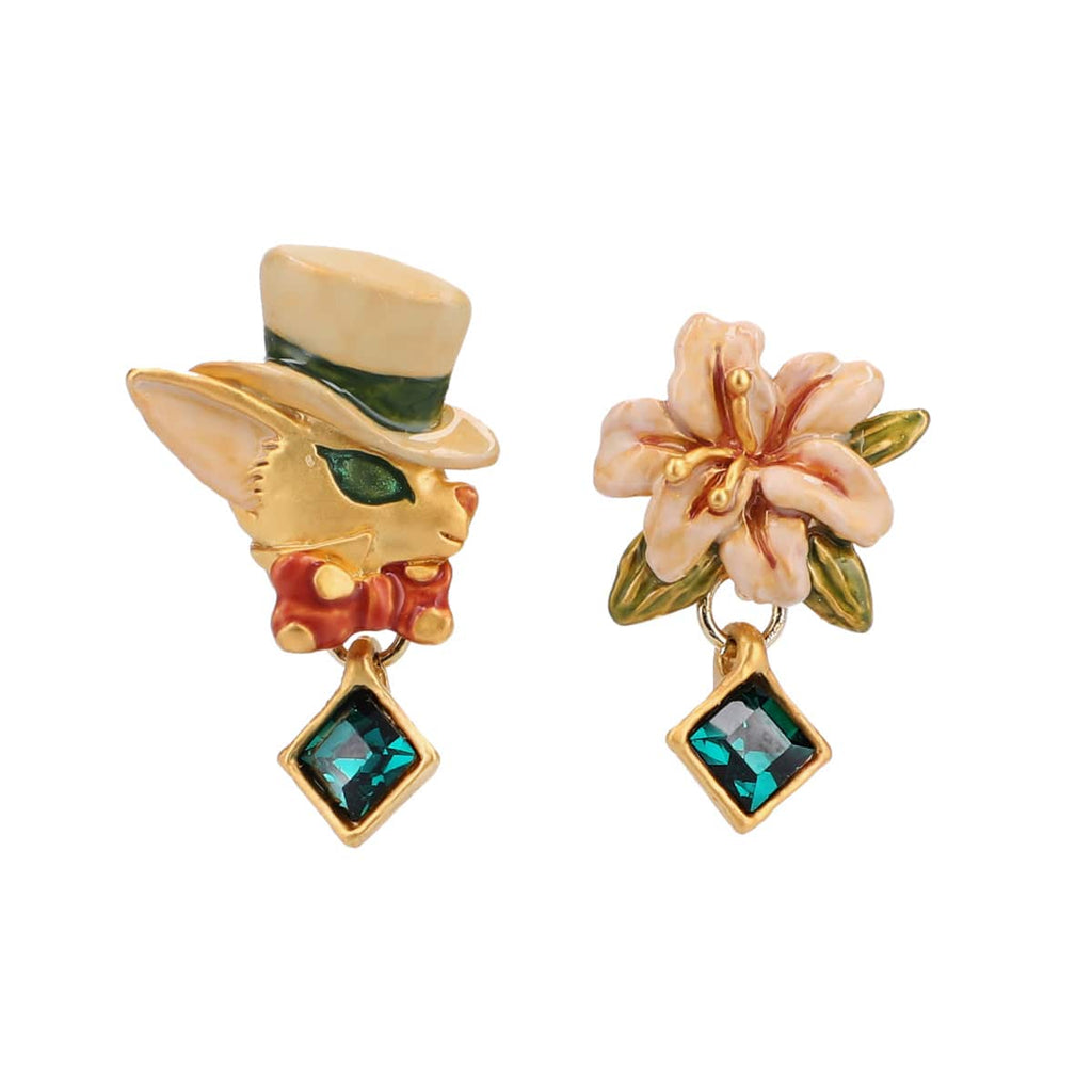 Studio Ghibli Whisper of the Heart Baron Reunion Pierced Earrings – Donguri Closet × Palnart Poc