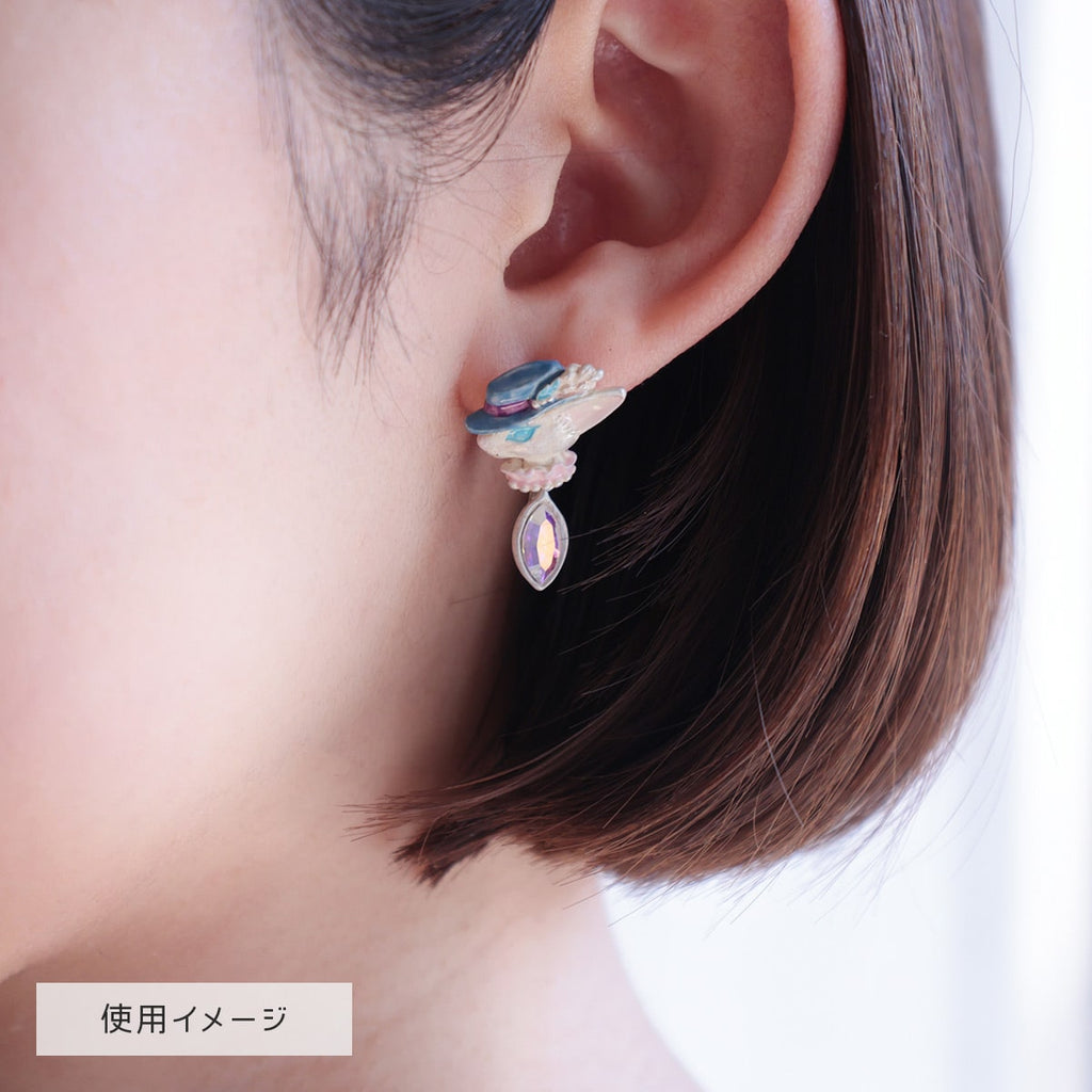 Studio Ghibli Whisper of the Heart Luisa Reunion Pierced Earrings – Donguri Closet × Palnart Poc