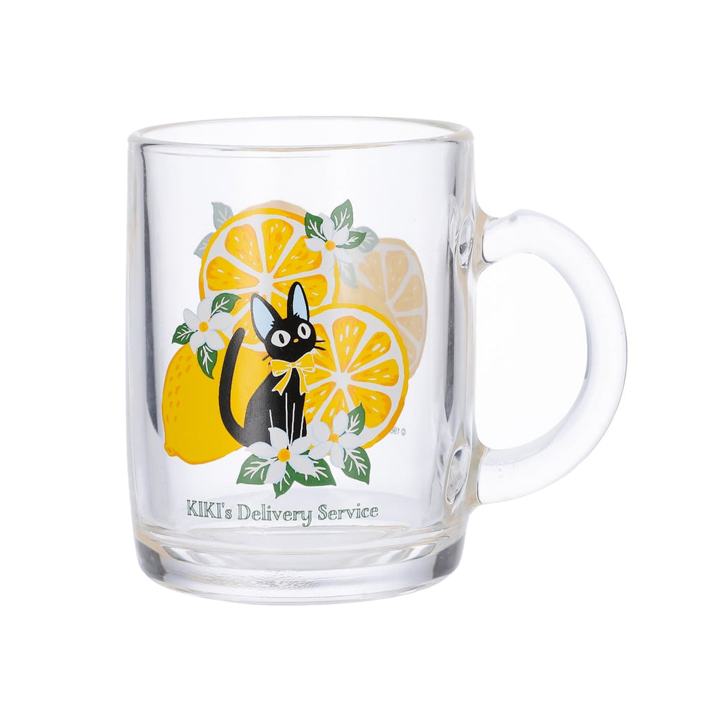 Studio Ghibli Kiki’s Delivery Service Jiji Lemon Flower Glass Mug