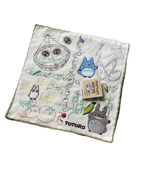 Studio Ghibli Mini Towel 25x25cm 100% Cotton Totoro Laputa & More Japan