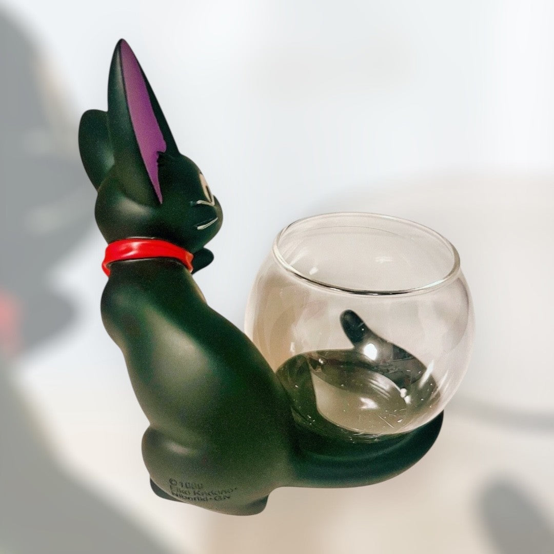 Studio Ghibli Kiki’s Delivery Service Jiji Glass Holder Rare Colletable