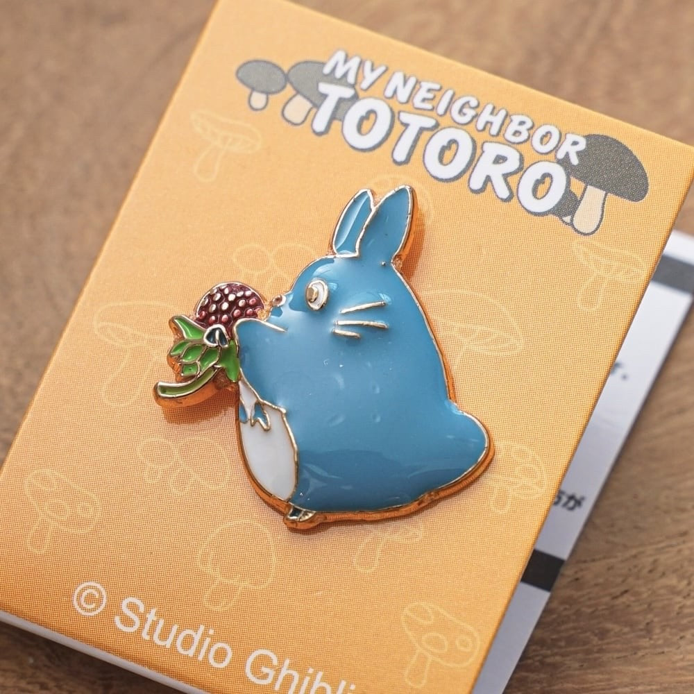 Official Studio Ghibli Ename Pin Badge 38 Designs Totoro Howl Ponyo & More Japan