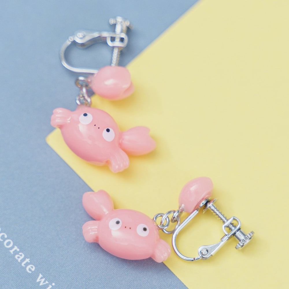 Studio Ghibli Totoro Mei Crab Earrings Story Collection Japan Rare Collectable