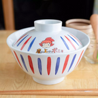 Studio Ghibli Ponyo Ramen Bowl with Lid Official Ceramic Donburi Japan
