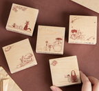Studio Ghibli Stamp Set Totoro Kiki Jiji Spirited Away Rubber Stamps Japan