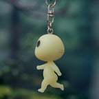 Studio Ghibli Princess Mononoke Kodama Keychain Moving Glow Keyring Gift Japan