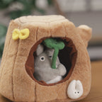 Studio Ghibli My Neighbor Totoro Tree Stump House Plush Playset with Totoro