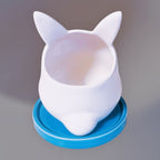 Studio Ghibli Planter - Small Totoro Planter “Chijimi” with Blue Saucer Rare