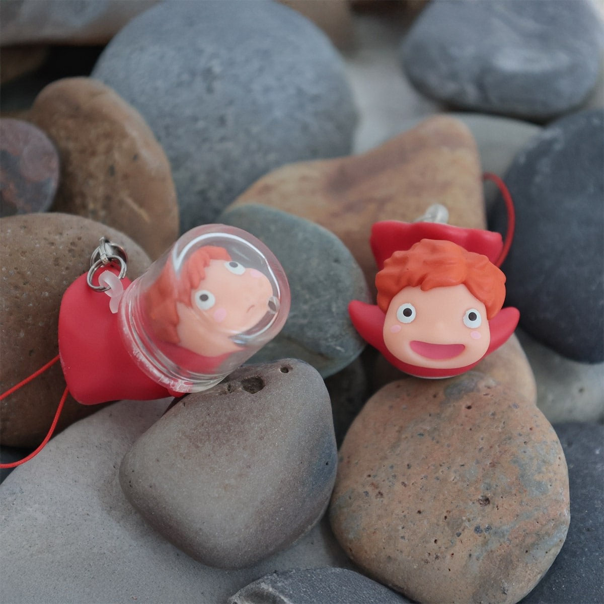 Studio Ghibli Ponyo Soft Vinyl Keychain – Stuck-in-Bottle Charm