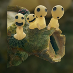 Studio Ghibli Princess Mononoke Kodama Piggy Bank Rare Collectable