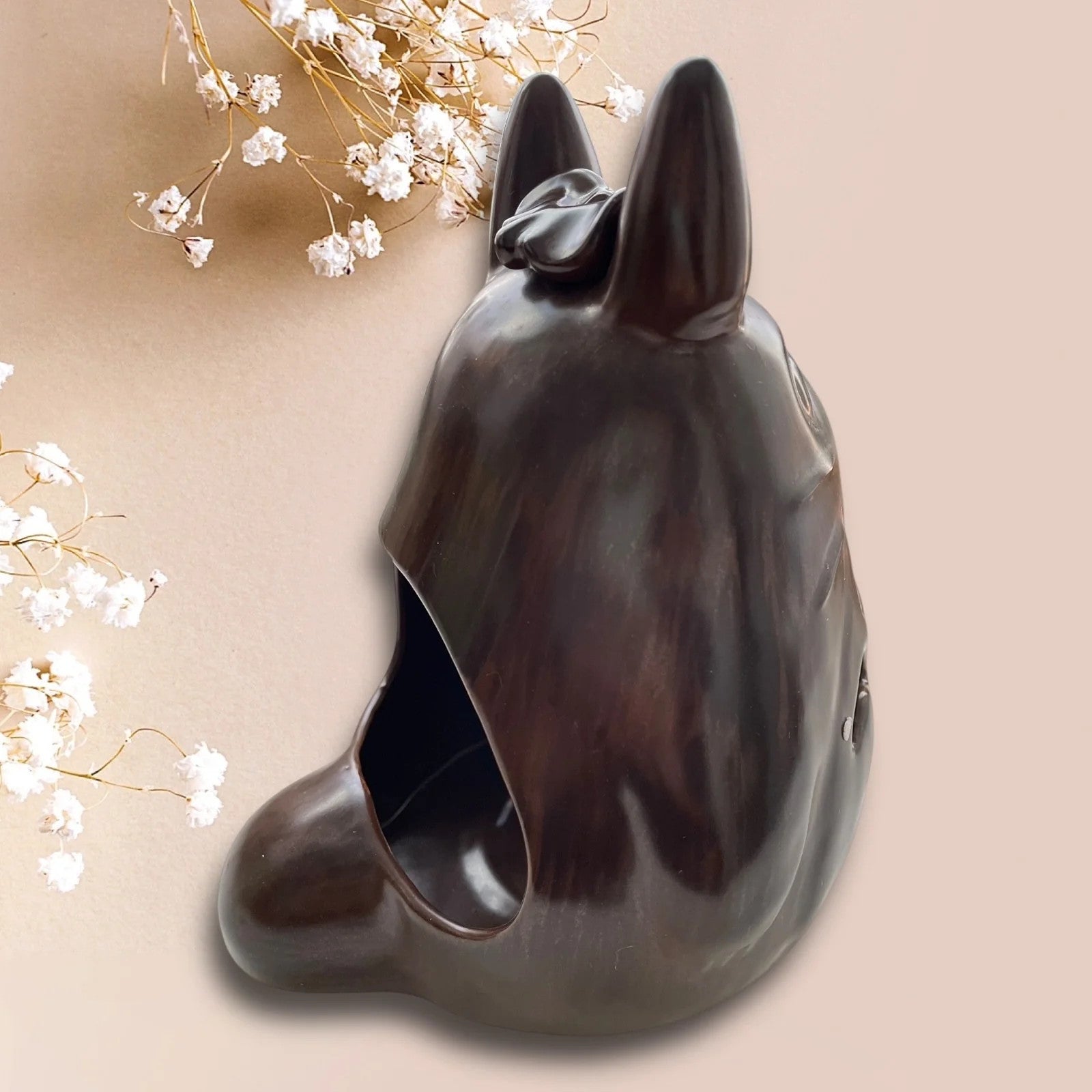 Studio Ghibli My Neighbor Totoro Incense Pot & LED Lantern Ceramic Figurine Rare