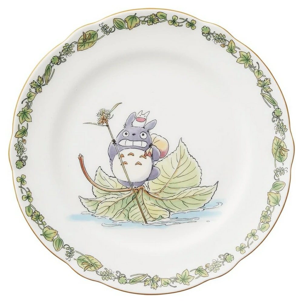 Studio Ghibli Noritake Totoro Plates  Kanamugura / Mushroom Bone China