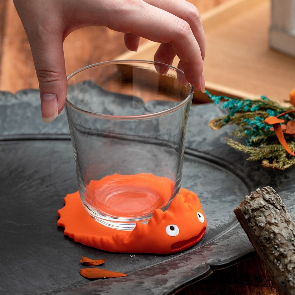 Studio Ghibli Howl’s Moving Castle Calcifer 3D Silicone Coaster Japan