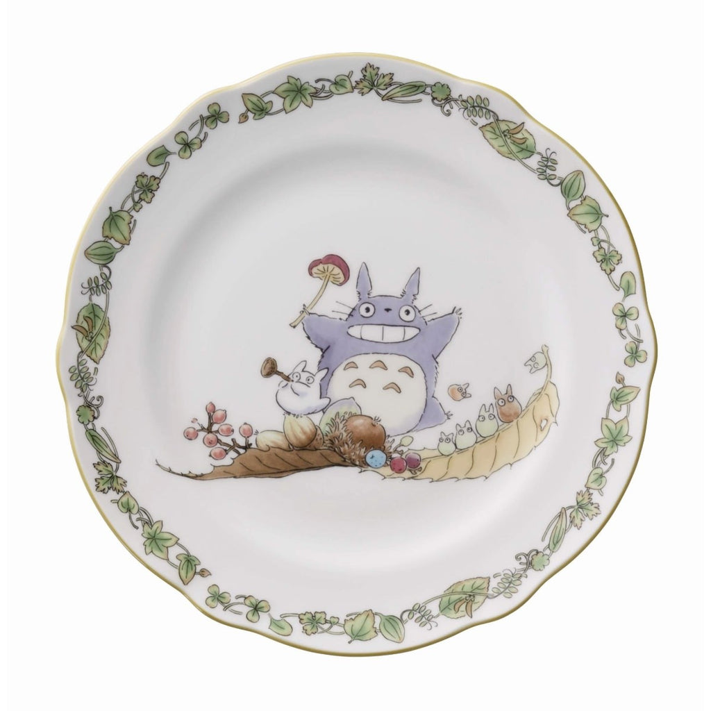 Studio Ghibli Noritake Totoro Plates  Kanamugura / Mushroom Bone China