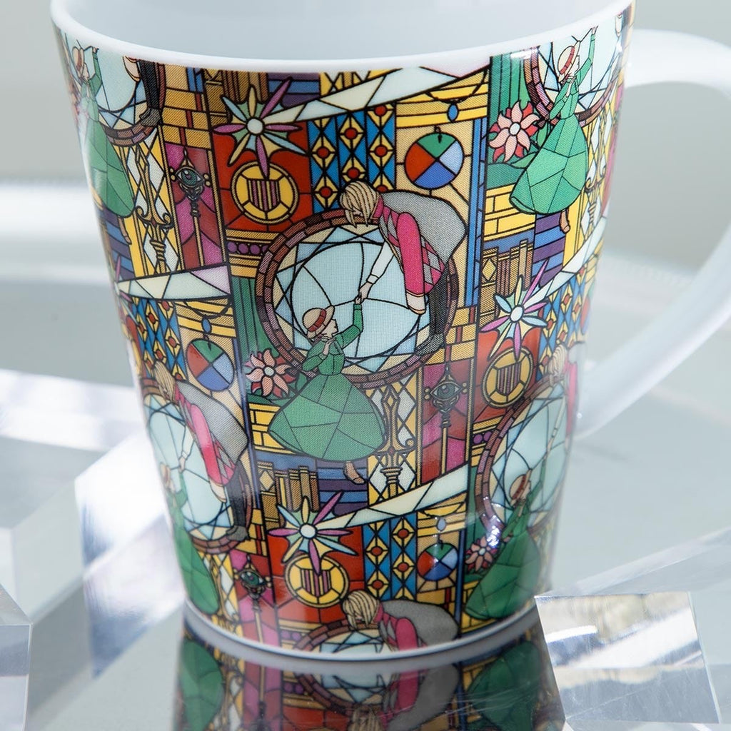 Donguri Closet Studio Ghibli Howl’s Moving Castle Stained Glass Art Mug Japan