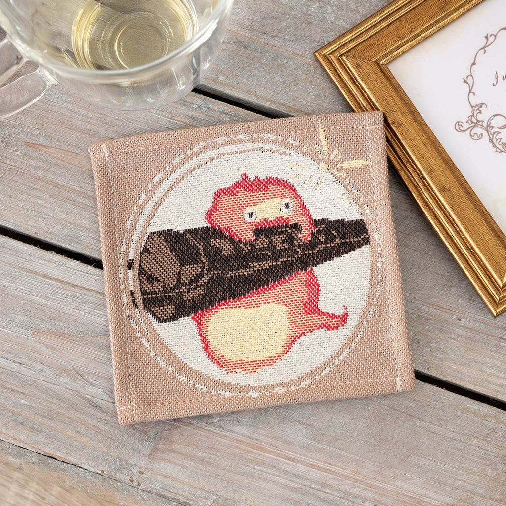 Studio Ghibli Howl’s Moving Castle Gobelin Coaster Set 4 Piece Calcifer Hin