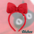 Studio Ghibli Kiki’s Delivery Service Red Ribbon Headband – Soft Plush with Jiji