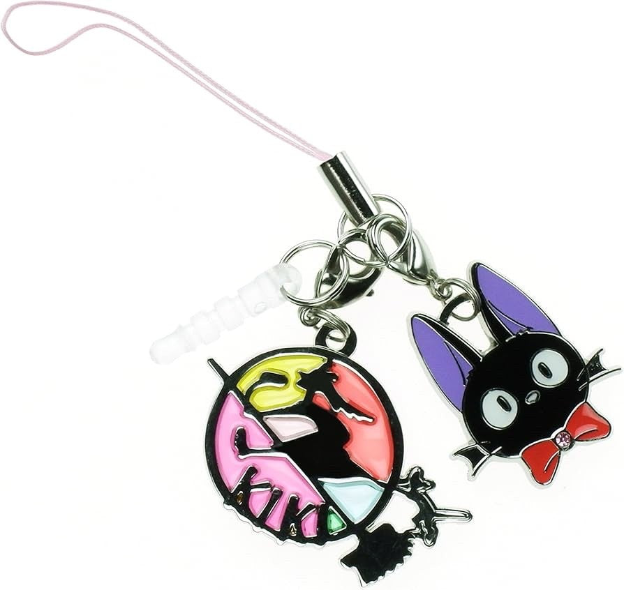 Studio Ghibli Kiki Delivery Service Jiji Stained Glass Phone Strap MH-31 Gift